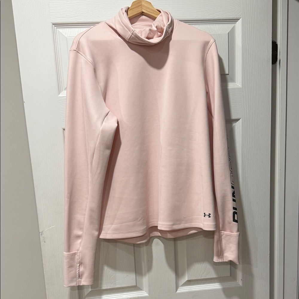 Under Armour Women's Light Pink Funnel Neck Pullover